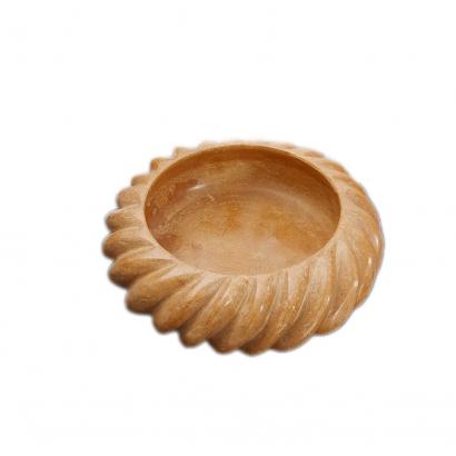 Yellow Marble Ripple Urli Bowl