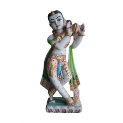 Decorative Marble woman Figure in Dance Music Pose, Decorative Sculpture Figurine  
