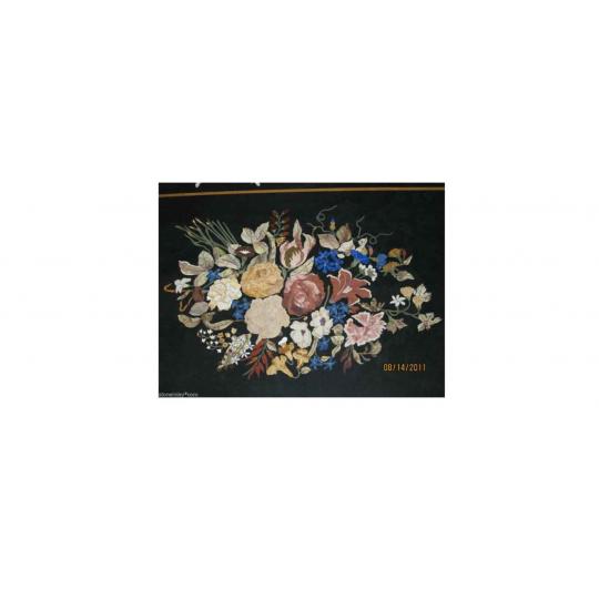 Table Top Large Pietra Dura Marble Inlay Dining Furniture 