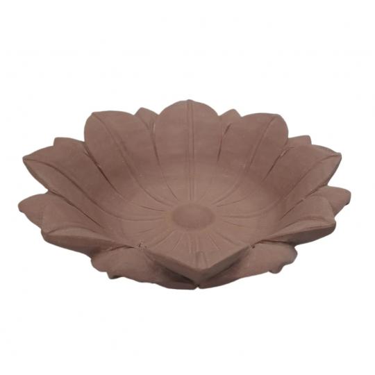 Matte finish Red Yellow stone bowl