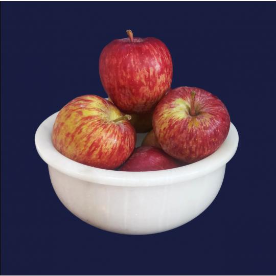 Decorative white marble round bowl 